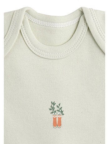 Bodies bébé manches courtes en coton lot de 3 - SAUTHON