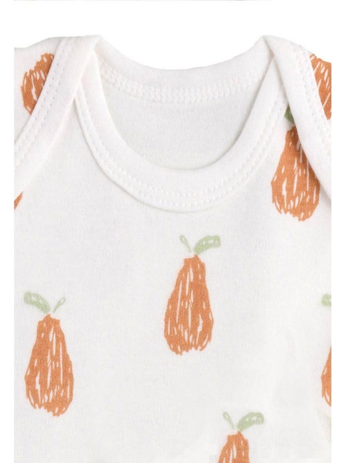 Bodies bébé manches courtes en coton lot de 3 - SAUTHON - Kiabi