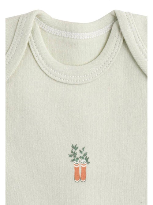 Bodies bébé manches courtes en coton lot de 3 - SAUTHON - Kiabi