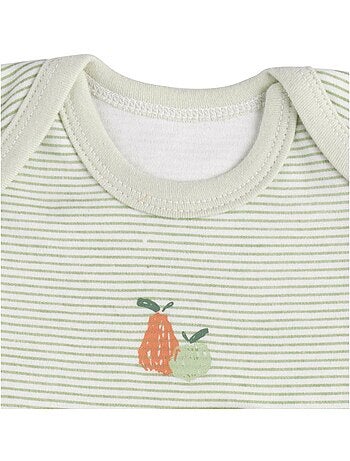 Bodies bébé manches courtes en coton lot de 3 - SAUTHON