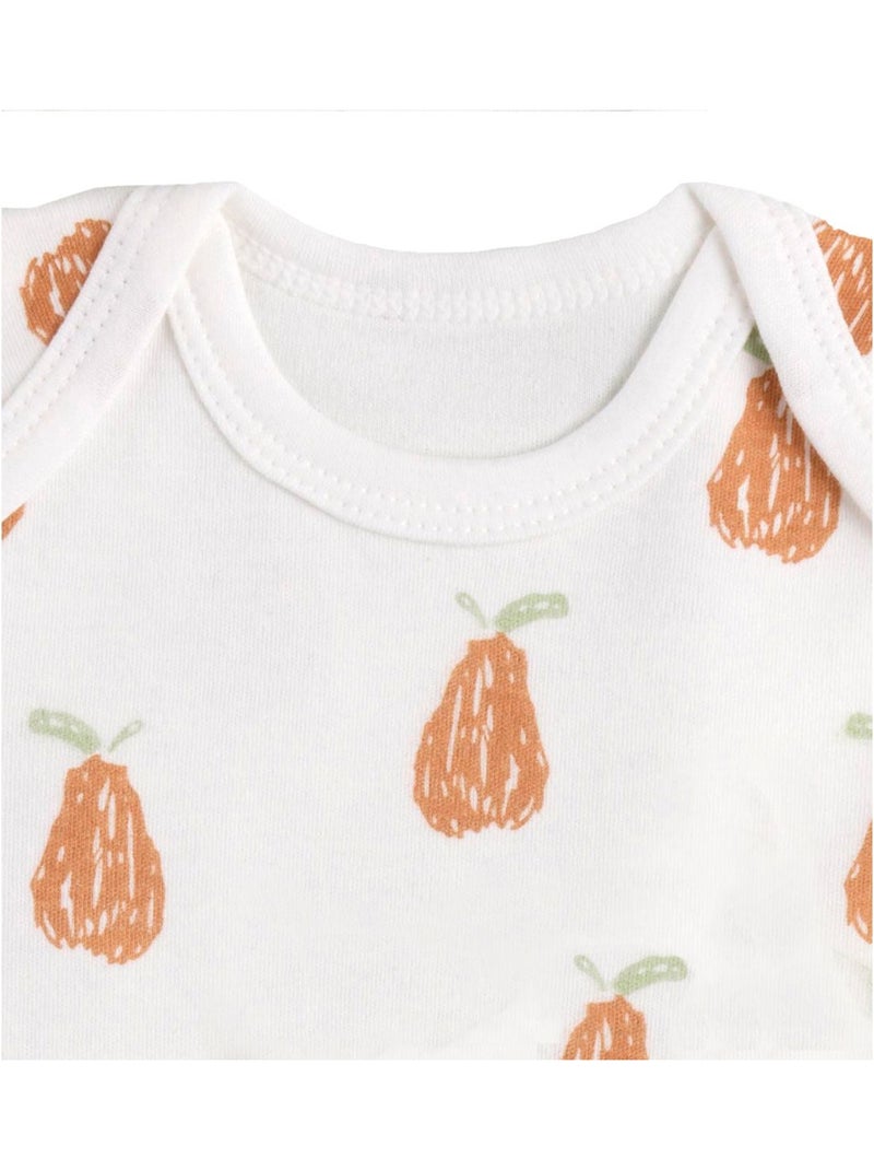 Bodies bébé manches courtes en coton lot de 3 - SAUTHON Blanc Vert - Kiabi
