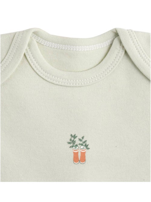 Bodies bébé manches courtes en coton lot de 3 - SAUTHON - Kiabi