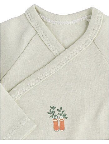 Bodies bébé manches longues en coton lot de 3 - SAUTHON