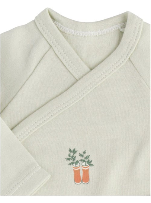 Bodies bébé manches longues en coton lot de 3 - SAUTHON - Kiabi