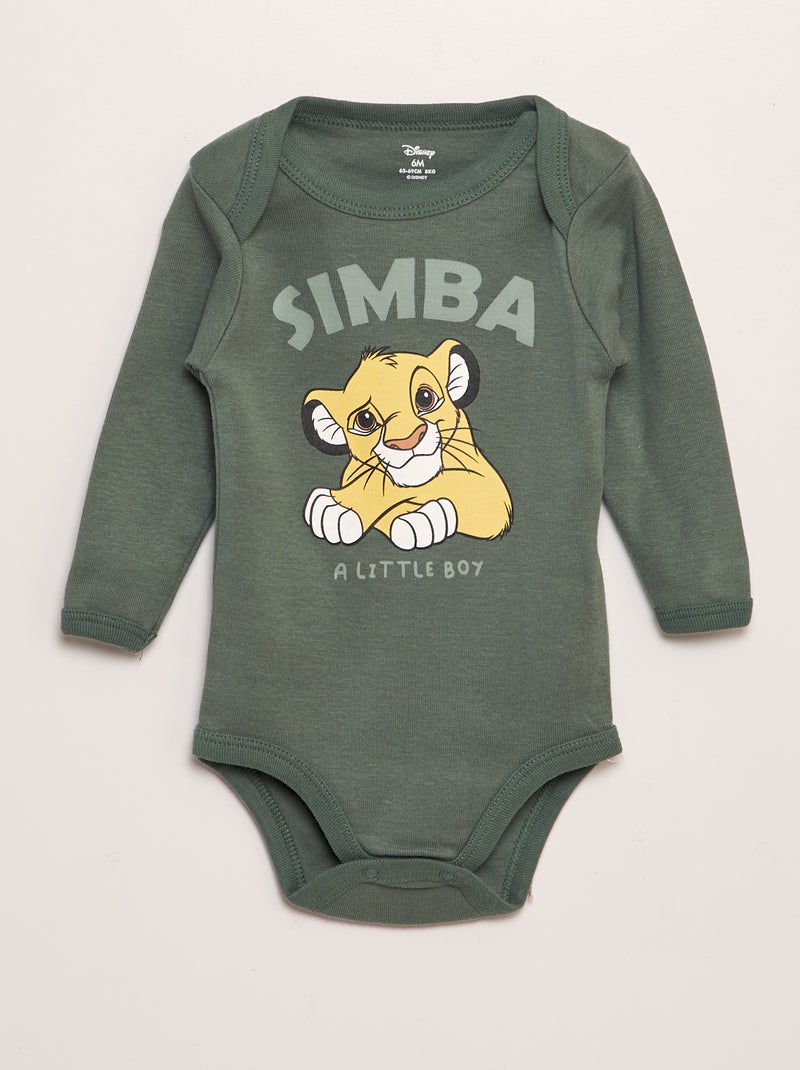 Bodies 'Disney' en jersey - lot de 2 Vert - Kiabi
