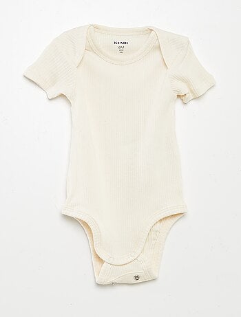 Bodies évolutif en maille unie - Lot de 3