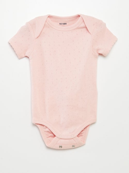 Bodies évolutif en maille unie - Lot de 3 - Kiabi