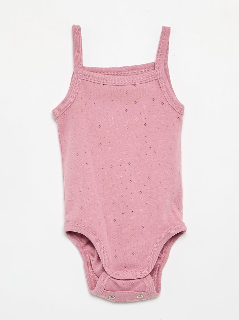 Bodies évolutifs à bretelles - lot de 3 Beige - Kiabi