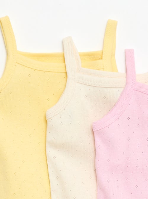 Bodies évolutifs à brettelles - lot de 3 - Kiabi