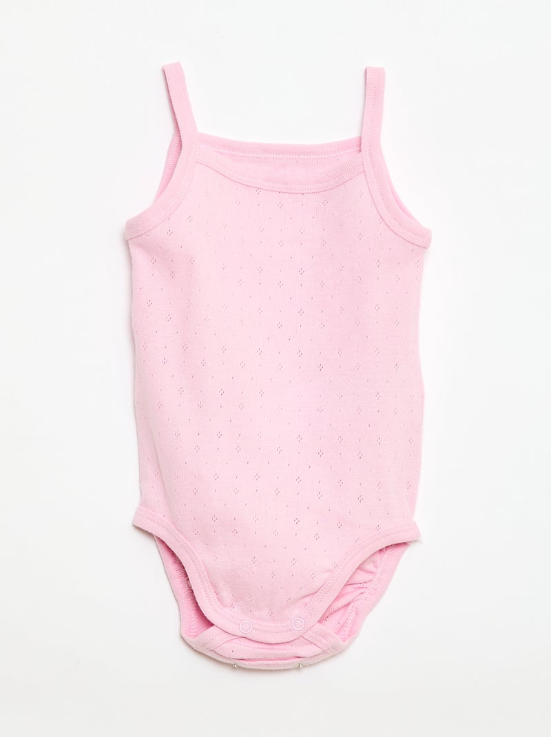 Bodies évolutifs à brettelles - lot de 3 Jaune - Kiabi