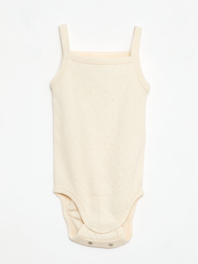 Bodies évolutifs à brettelles - lot de 3 Rose - Kiabi