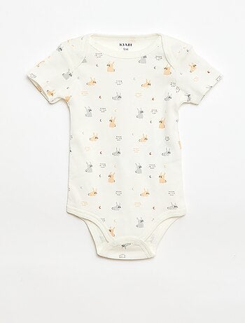 Bodies imprimés en coton - lot de 3
