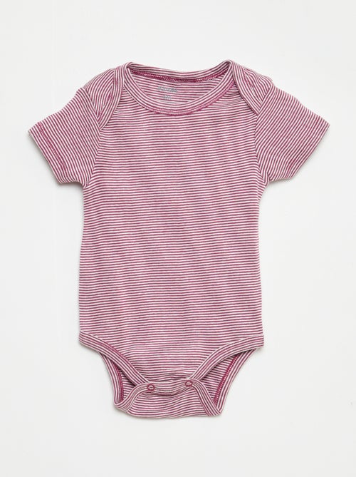 Bodies imprimés en coton - lot de 3 - Kiabi