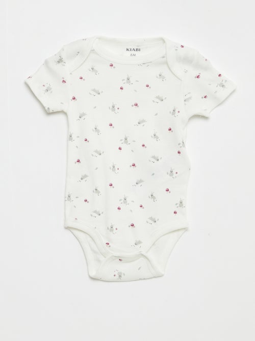 Bodies imprimés en coton - lot de 3 - Kiabi