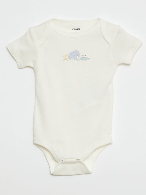 Bodies imprimés en coton - lot de 3 - Kiabi