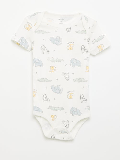 Bodies imprimés en coton - lot de 3 - Kiabi Bodies imprimés en coton - lot de 3 - Kiabi