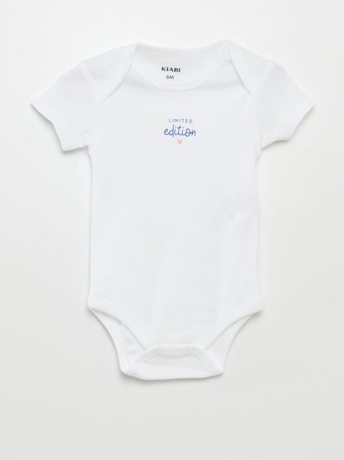 Bodies imprimés en coton - lot de 3 - Kiabi