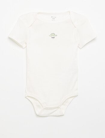 Bodies imprimés en coton - lot de 3
