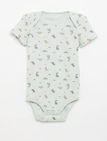 Bodies imprimés en coton - lot de 3
