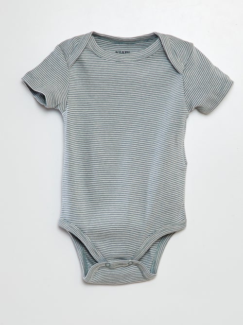 Bodies imprimés en coton - lot de 3 - Kiabi