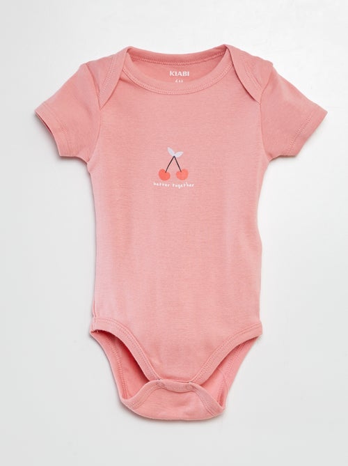 Bodies imprimés en coton - lot de 3 - Kiabi