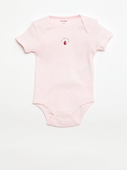 Bodies imprimés en coton - lot de 3 - Kiabi