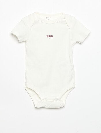Bodies imprimés en coton - lot de 3
