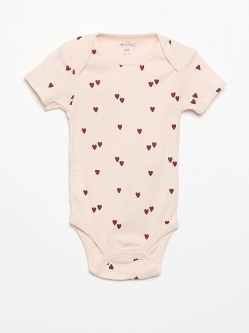 Bodies imprimés en coton - lot de 3 - Kiabi
