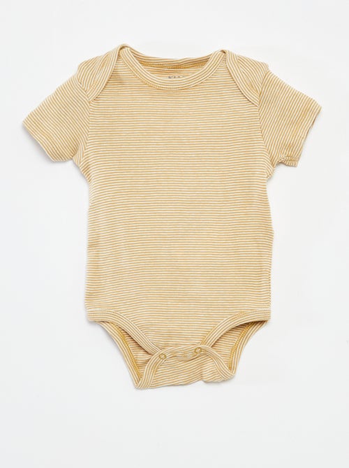 Bodies imprimés en coton - lot de 3 - Kiabi