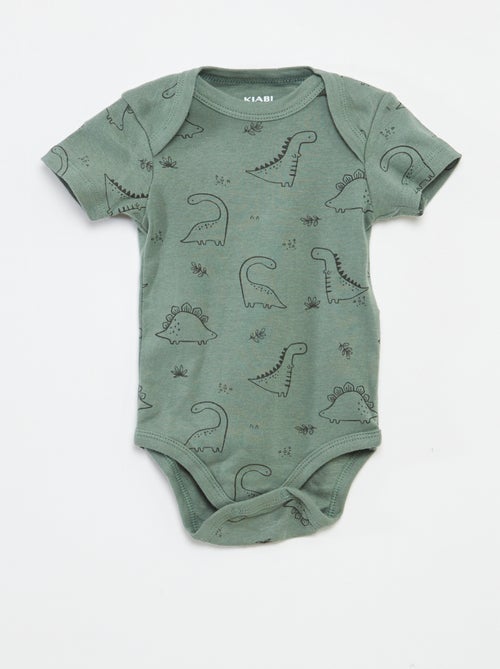 Bodies imprimés en coton - lot de 3 - Kiabi