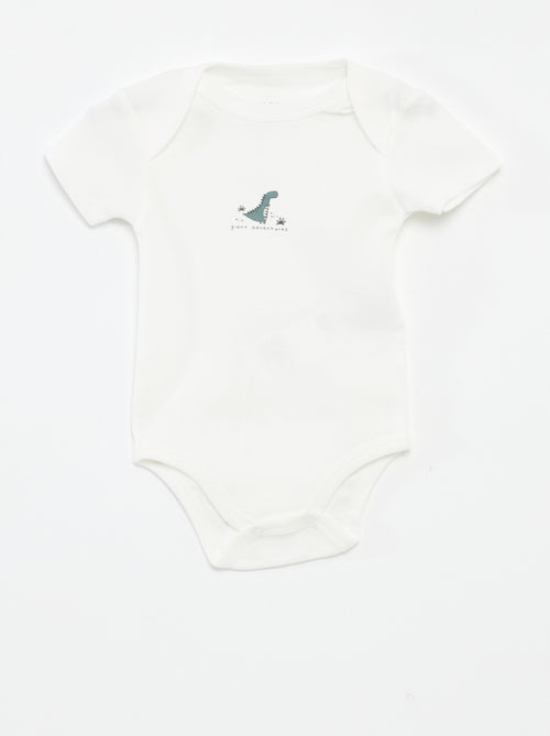 Bodies imprimés en coton - lot de 3 - Kiabi