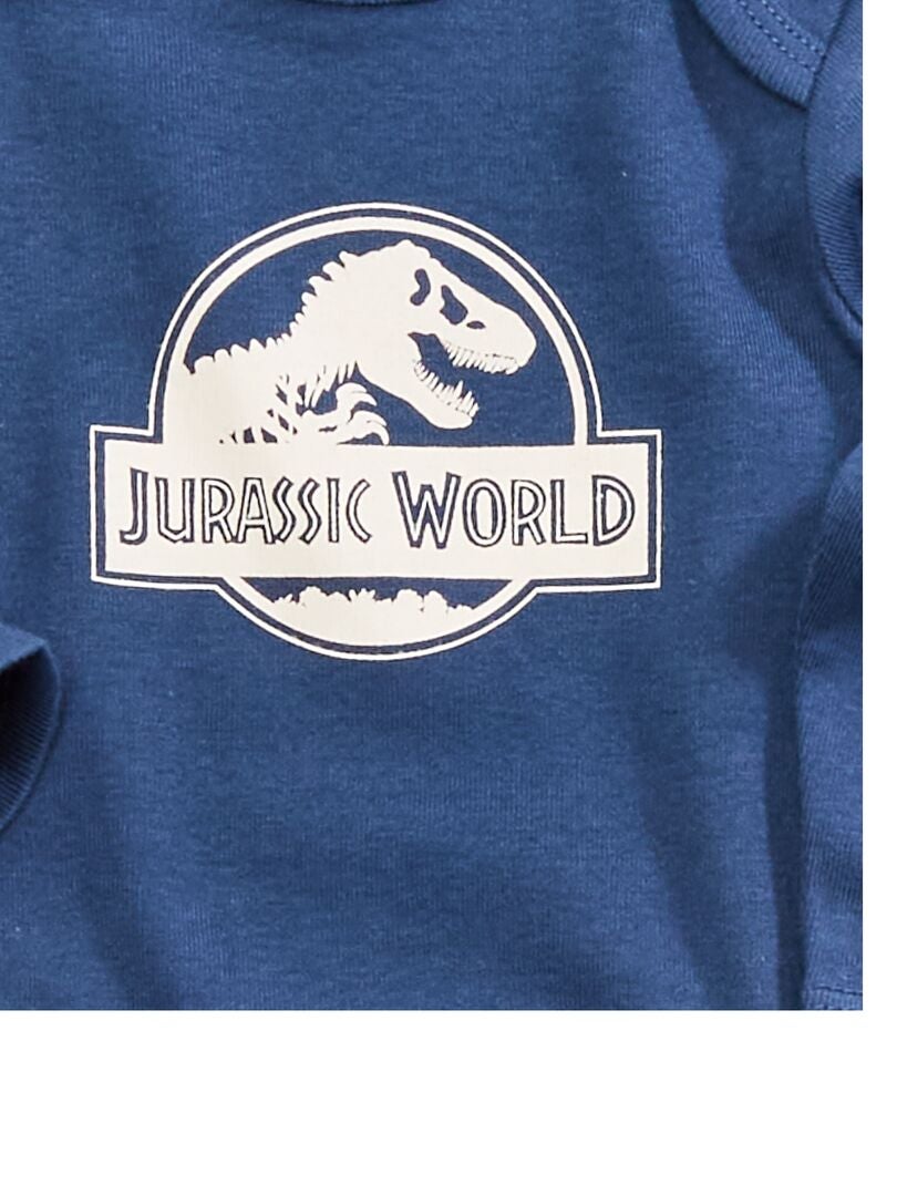 Bodies 'Jurassic World' en jersey - 2 pièces Gris/bleu - Kiabi