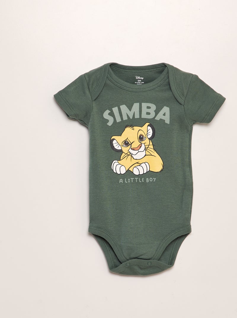 Bodies 'Simba' en jersey - lot de 2 Vert - Kiabi