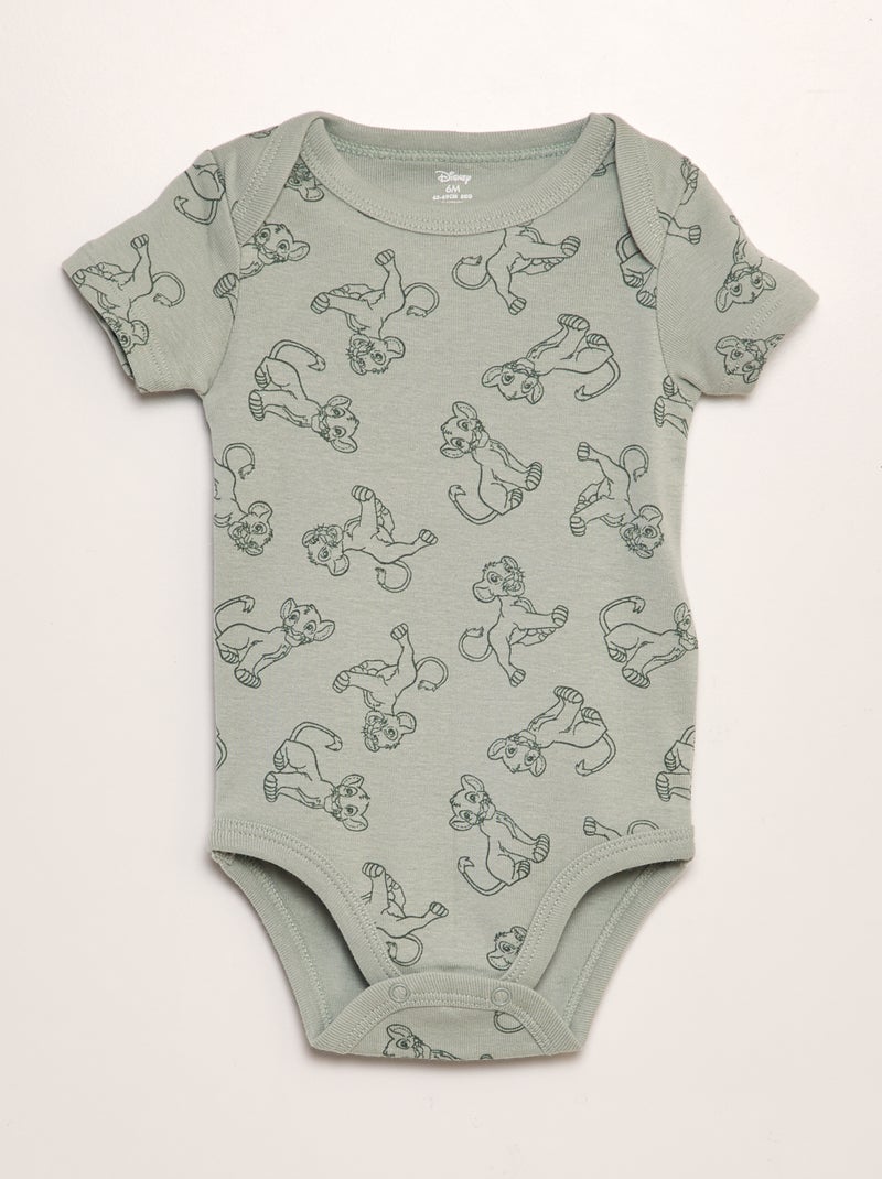 Bodies 'Simba' en jersey - lot de 2 Vert - Kiabi