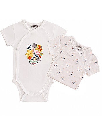 Bodies x2 bébé manches courtes "LOVE" Les Chatounets