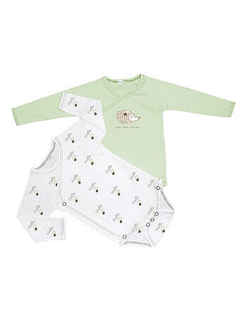 Bodies x2 bébé manches longues "HERICHOU" Les Chatounets