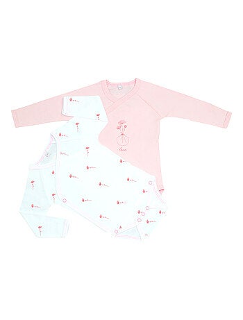 Bodies x2 bébé manches longues "LOVE" Les Chatounets