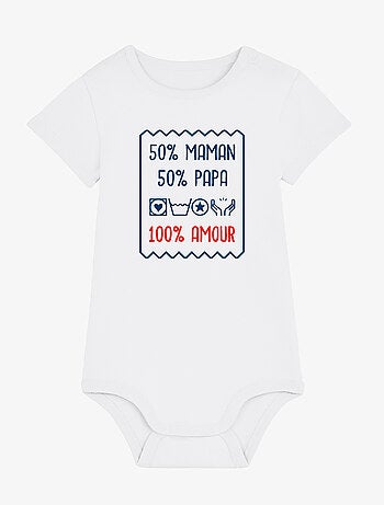 Body - 50% MAMAN 50% PAPA 100% AMOUR