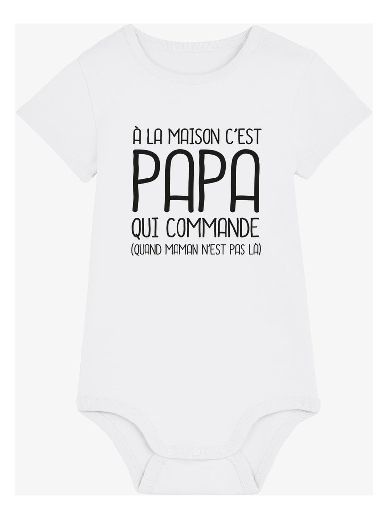 Body - A LA MAISON C'EST PAPA QUI COMMANDE 2 WAF Blanc - Kiabi