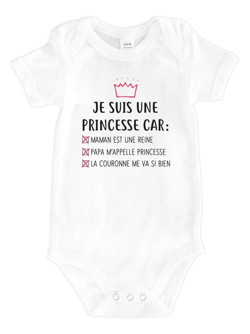 Body - JE SUIS UNE PRINCESSE CAR MAMAN EST UNE REINE… - Kiabi