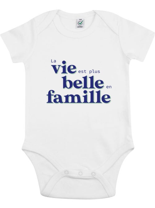 Body - LA VIE EST PLUS BELLE EN FAMILLE BLEU - Kiabi