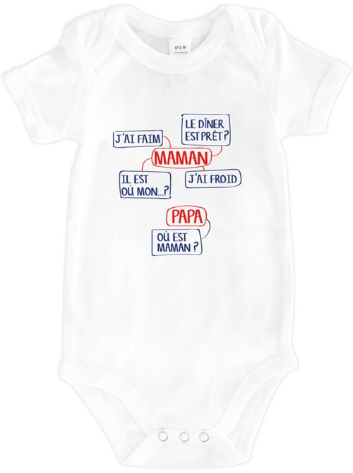 Body - MAMAN J'AI FAIM, LE DINER EST PRÊT? IL EST OÙ MON?... - Kiabi