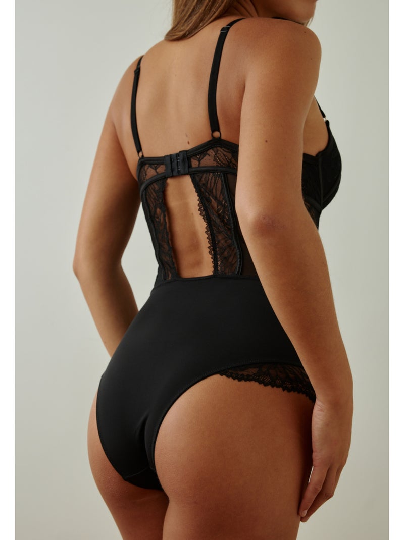 Body à coques push-up chiara Noir - Kiabi