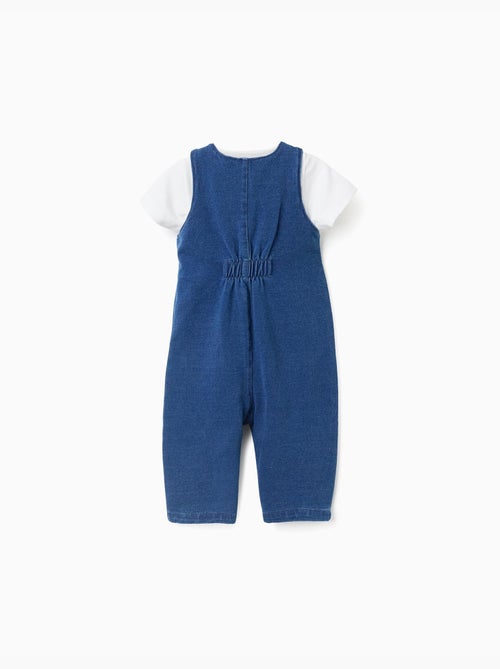 Body à imprimé + combinaison en jean - Kiabi