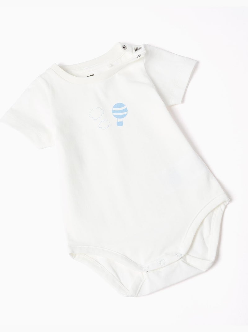 Body à imprimé + combinaison en jean Bleu clair - Kiabi