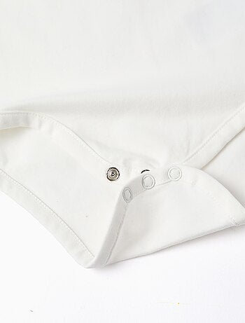 Body à Manches Longues avec Col à Volants