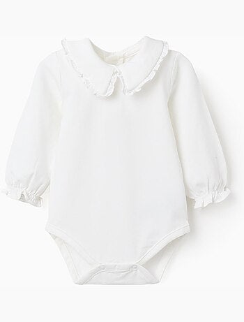 Body à manches longues avec col à volants