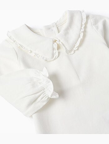 Body à manches longues avec col à volants