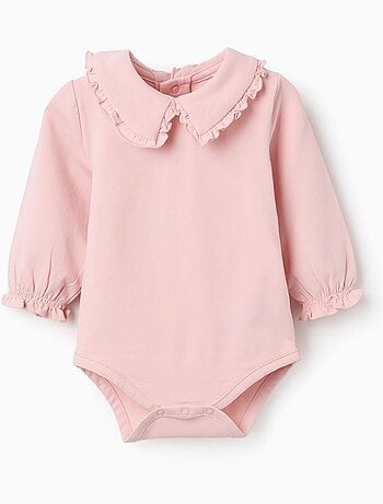 Body à manches longues avec col à volants