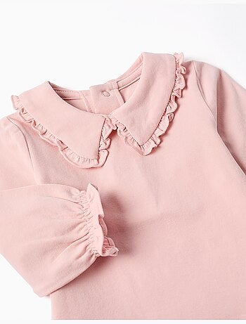 Body à manches longues avec col à volants